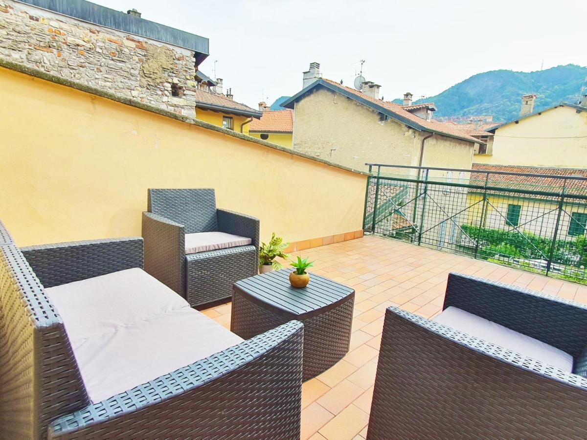 King Como Lake Center 9 Posti Letto- Grande Terrazza - 2 Bagni Privati Eksteriør billede